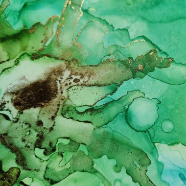 Yeşil Su Renkli Mermer. Mavi Doğu Suluboya. Folyo Sanat Boyası. Altın Mermer Arkaplan. Lüks Alkol Mürekkep Tablosu. Bronz Alkol Mürekkep Suluboya. Akışkan Zarif Doku. Lüks Soyut Şablon.