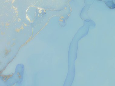 Folyo Alkol Mürekkebi Mermeri. Bronz Alkol Mürekkep Suluboya. Mavi Mermer Suluboya. Lüks Su Boyası Mermeri. Altın Sanat Boyası. Mavi Gradyan Arkaplan. Akıcı Zarif Parıltı. Lüks Soyut Ressamlık.