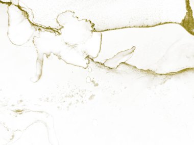 Altın Alkol Mürekkebi Parıltısı. Alkol Mürekkebi Geçmişi. Taneli Su Rengi Parıltısı. Beyaz Derece Arkaplan. Altın Işık Soyut Boyama. Altın Sanat Boyası. Hafif Lüks Doku. Hafif Grunge Arkaplanı.