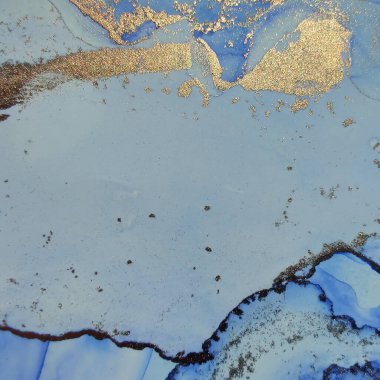 Altın rengi mermer. Mavi Mermer Suluboya. Folyo yağlı boya. Metal Su Rengi Suluboya. Mavi Gradyan Arkaplan. Lüks Alkol Mürekkebi Mermeri. Hafif Zarif Parıltı. Lüks Soyut Şablon.