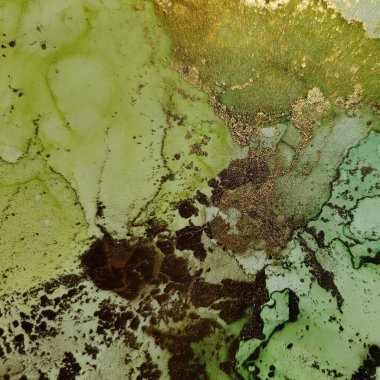 Altın Alkol Mürekkebi Mermeri. Yeşil Yağlı Boya. Lüks Su Boyası Mermeri. Folil Mermer Suluboya. Yeşil Doğu geçmişi. Bronz Alkol Mürekkebi. Jeot Şablonu. Modern Soyut Resim.