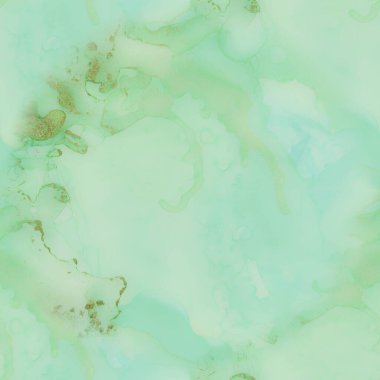 Mavi Su Renkli Mermer. Akışkan Şablon. Modern Soyut Ressamlık. Altın Kusursuz Arkaplan. Folil Mermer Suluboya. Lüks Alkol Mürekkep Tablosu. Yeşil Sanat Boyası. Bakır Su Rengi Arkaplanı.