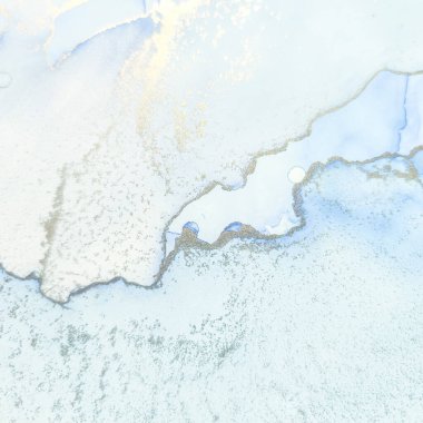 Mavi Alkol Mürekkebi Mermeri. Altın Mermer Suluboya. Foil Gradyan Arkaplanı. Folyo yağlı boya. Beyaz Su Boyası Mermeri. Metal Alkol Mürekkep Suluboya. Akıcı Zarif Parıltı. Lüks Soyut Ressamlık.