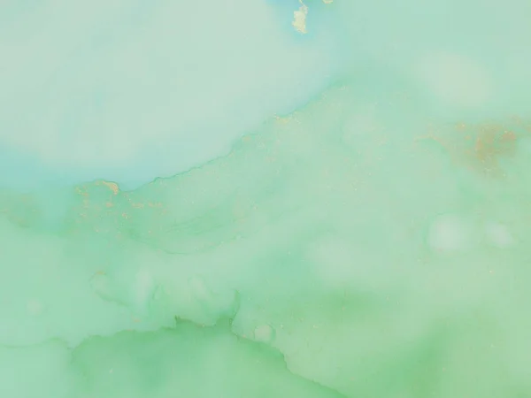 Foil Vatten Färg Marmor Grön Marmorbakgrund Blå Abstrakt Akvarell Lyxig — Stockfoto