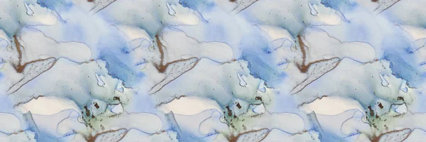 Blue Water Color Marmor Vorhanden Grüner Marmor Aquarell Vorhanden Flüssige — Stockfoto