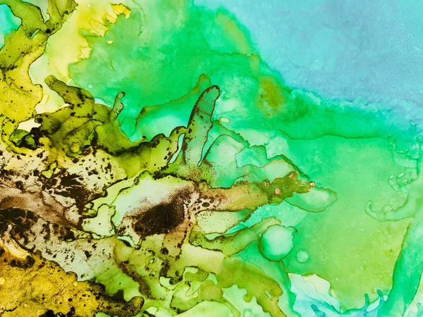 Blue Alcohol Ink Marble. Gold Fluid Elegant Glitter. Gold Oriental Watercolor. Blue Marble Background. Blue Water Color Canvas. Green Alcohol Ink Watercolor. Gold Ink Paint. Modern Abstract Painting.