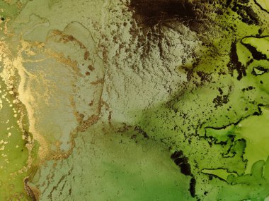 Yeşil Su Renkli Mermer. Parlak Alkol Mürekkep Suluboya. Altın Mermer Arkaplan. Lüks Alkol Mürekkebi Mermeri. Folil Oriental Suluboya. Folyo yağlı boya. Jeodot Zarif Doku. Lüks Soyut Ressamlık.