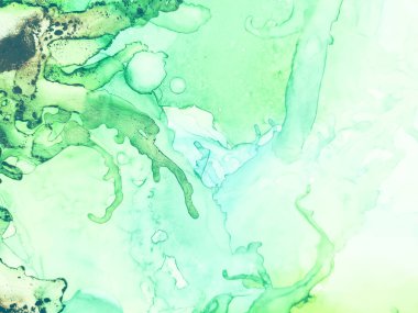 Yeşil Alkol Mürekkebi Mermeri. Bakır Su Rengi Arkaplanı. Altın yağlı boya. Folil Mermer Arkaplan. Mavi Gradyan Suluboya. Lüks Su Boyası Mermeri. Hafif Zarif Parıltı. Lüks Soyut Şablon.