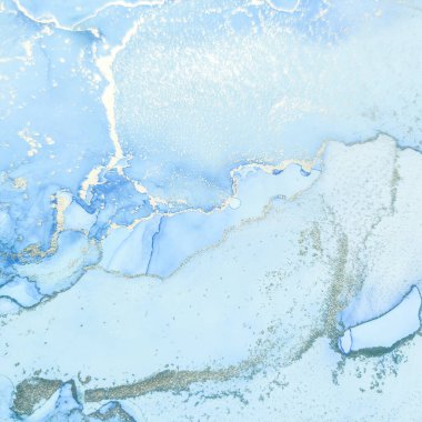 Mavi Alkol Mürekkebi Mermeri. Foil Gradyan Arkaplanı. Altın yağlı boya. Bakır Su Boyası Suluboya. Beyaz Su Boyası Mermeri. Folil Mermer Suluboya. Hafif Zarif Desen. Modern Soyut Resim.