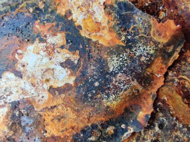 Kırmızı Vintage Metal levha. Paslı Yapı Arkaplanı. Çelik Rustik Çürüme Pası. Metal Kara Çelik Yüzey. Metal Duvar Arkaplanı. Eski Bakır Aşınması. Çelik Grunge Yapısı. Paslı Aşınma Arkaplanı.