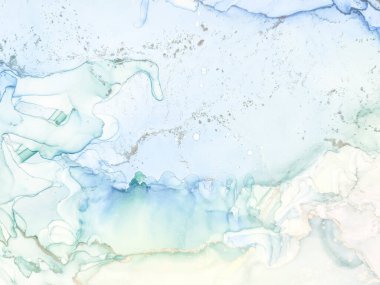 Yeşil Alkol Mürekkebi Mermeri. Folyo Sanat Boyası. Altın Mermer Arkaplan. Lüks Su Rengi Tuvali. Mavi Doğu Suluboya. Bakır Alkol Mürekkep Suluboya. Jeot Şablonu. Lüks Soyut Ressamlık.