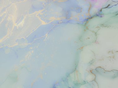 Mavi Alkol Mürekkebi Mermeri. Bakır Su Rengi Arkaplanı. Altın Gradyan Suluboya. Folyo Sanat Boyası. Yeşil Mermer Arkaplan. Beyaz Su Boyası Mermeri. Akıcı Zarif Parıltı. Modern Soyut Şablon.