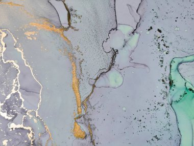 Altın Alkol Mürekkebi Mermeri. Mavi Su Renkli Mermer. Yeşil Alkol Mürekkep Suluboya. Lavanta doğulu suluboya. Lüks Soyut Ressamlık. Altın Mermer Arkaplan. Mavi Sanat Boyası. Hafif Zarif Desen.