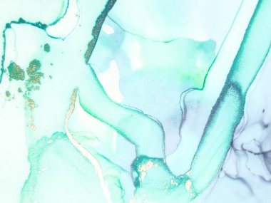 Altın Alkol Mürekkebi Mermeri. Akıcı Zarif Parıltı. Modern Soyut Şablon. Altın rengi mermer. Mavi mürekkep boyası. Ametist Soyut Arkaplan. Mavi Mermer Suluboya. Yeşil Alkol Mürekkebi Suluboya.