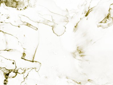 Altın Su Rengi Parıltısı. Alkol Mürekkebi Geçmişi. Altın Sanat Boyası. Parlak Alkol Mürekkep Tablosu. Altın Işık Altın Şablon. Hafif Lüks Doku. Tahıl doğulu arka plan. Beyaz Grunge Arkaplanı.