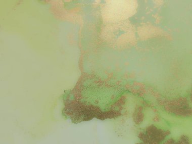 Folyo Alkol Mürekkebi Mermeri. Foil Soyut Suluboya. Yeşil Yağlı Boya. Altın Mermer Arkaplan. Parlak Sulu Suluboya. Lüks Su Boyası Mermeri. Hafif Zarif Doku. Lüks Soyut Ressamlık.