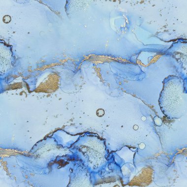 Mavi Su Renkli Mermer. Foil Soyut Arkaplan. Altın Mermer Suluboya. Modern Kusursuz Boyama. Metal Alkol Mürekkep Arkaplanı. Hafif Zarif Parıltı. Folyo mürekkebi boyası. Altın Alkol Mürekkep Tablosu.