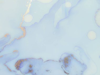 Folyo Su Boyası Mermeri. Mavi Mermer Arkaplan. Metal Alkol Mürekkep Arkaplanı. Altın yağlı boya. Altın doğulu suluboya. Lüks Alkol Mürekkep Tablosu. Akıcı Zarif Parıltı. Lüks Soyut Ressamlık.