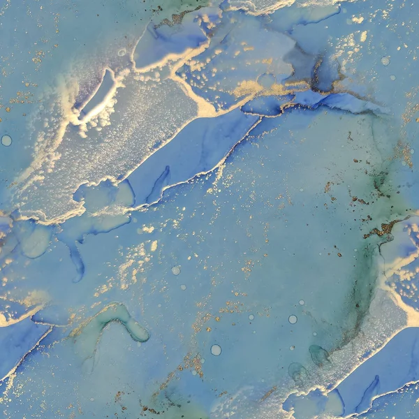 緑色の水の色大理石 光のエレガントなパターン 青い大理石の水彩画 ピンクの抽象的な背景 金属水の色水彩 高級抽象絵画 高級アルコールインク大理石 箔水墨画 — ストック写真