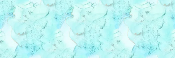 Groene Alcohol Inkt Marmer Geode Naadloze Textuur Blauwe Marmeren Achtergrond — Stockfoto