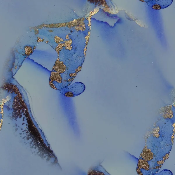 Mavi Alkol Mürekkebi Mermeri. Lüks Soyut Ressamlık. Akışkan Şablon. Mavi Kusursuz Arkaplan. Altın Su Renkli Mermer. Altın Sanat Boyası. Folil Mermer Suluboya. Bakır Alkol Mürekkep Suluboya.