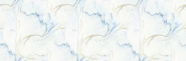 Mármore Tinta Álcool Azul Modelo Sem Costura Luxo Light Seamless — Fotografia de Stock