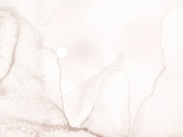 Marbre Couleur Brun Pailleté Texture Fluide Marron Peinture Abstraite Blanche — Photo