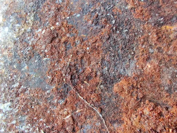 Hoja Oxidada Vintage Roja Corrosión Cobre Negro Rusty Rust Background — Foto de Stock