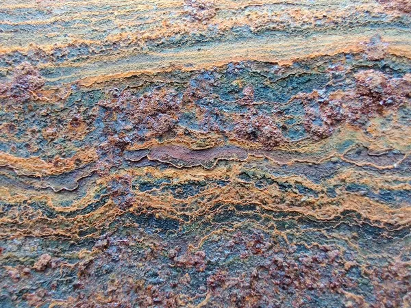 Oud Rustiek Roestig Verval Metalen Muur Achtergrond Rusty Corrosie Achtergrond — Stockfoto