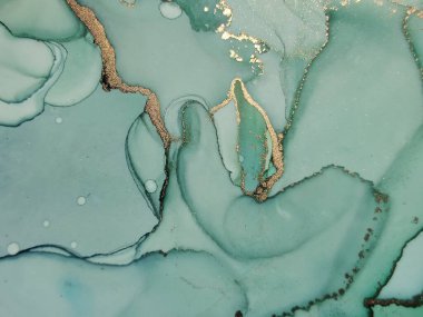 Folyo Su Boyası Mermeri. Bakır Su Boyası Suluboya. Lüks Alkol Mürekkep Tablosu. Altın Mermer Arkaplan. Folil Oriental Suluboya. Yeşil Yağlı Boya. Akıcı Zarif Parıltı. Modern Soyut Şablon.