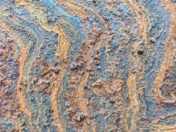 Hoja Oxidada Rústica Roja Rusty Vintage Decay Rust Textura Metal — Foto de Stock