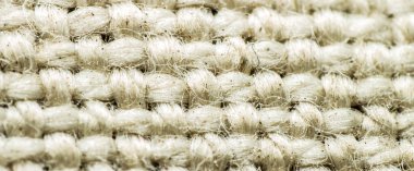 Eski sentetik kumaş dokusu, döküntü ve kir dokusu kumaş lifleri, arka plan, makro  