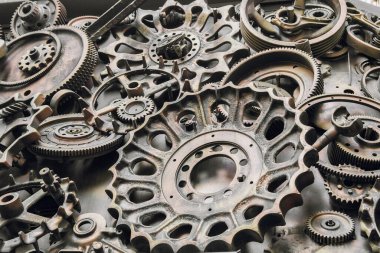 Dekoratif metal elementler yakın plan