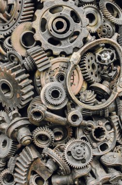 Dekoratif metal elementler yakın plan