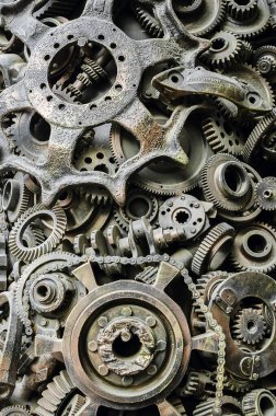 Dekoratif metal elementler yakın plan