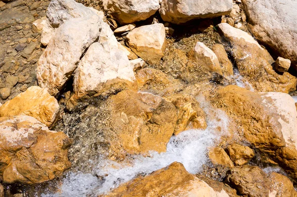 stock image stones in soft water. Beautiful natural background.