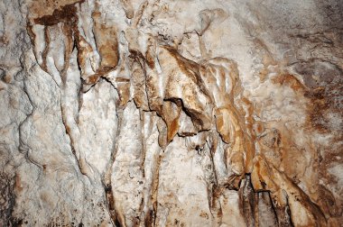 Abstract stone texture with stalactites and stalagmites.
