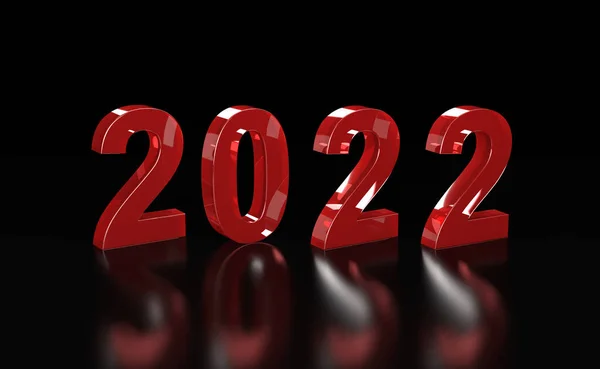 Νέο Έτος 2022 Creative Design Concept Επεξεργασμένη Εικόνα — Φωτογραφία Αρχείου
