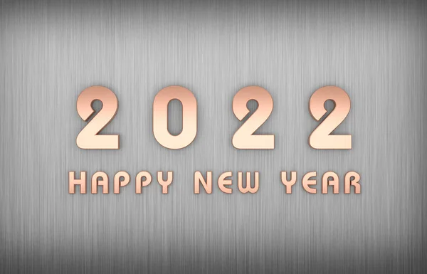 Año Nuevo 2022 Concepto Diseño Creativo Imagen Renderizada — Foto de Stock