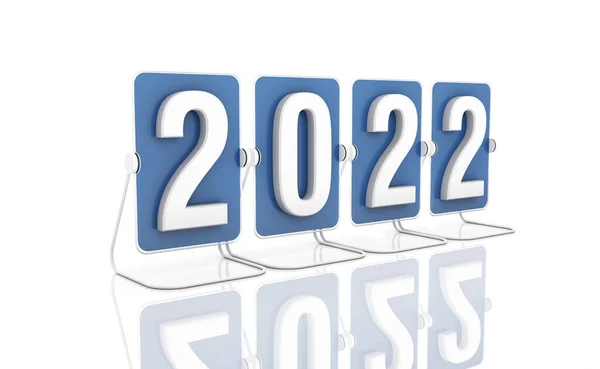 Nuovo Anno 2022 Creative Design Concept Immagine Resa Foto Stock