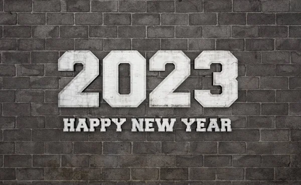 New Year 2023 Creative Design Concept Rendered Image — Zdjęcie stockowe