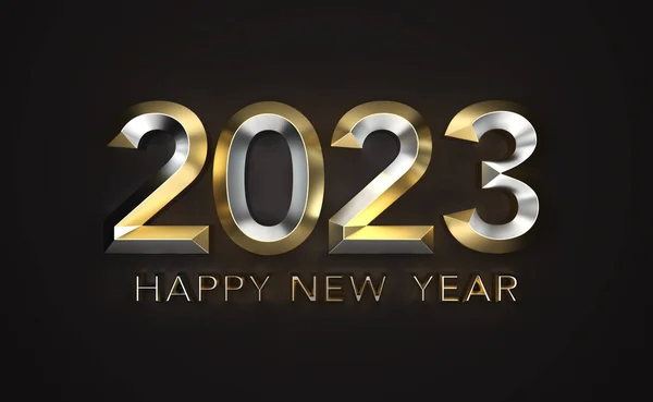 New Year 2023 Creative Design Concept Rendered Image Stockfoto