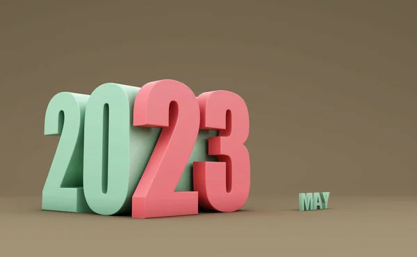 New Year 2023 Creative Design Concept Rendered Image — 图库照片