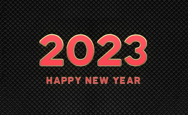 New Year 2023 Creative Design Concept Rendered Image — Stock fotografie