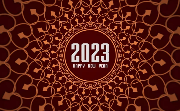 New Year 2023 Creative Design Concept Rendered Image — 图库照片