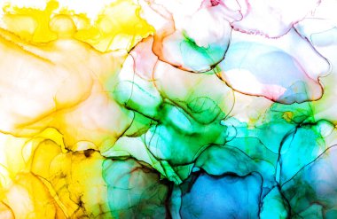 Alkol mürekkebi modern tasarımcılar için soyut sıvı sanat ve pop sanat modelleri yaratır.