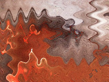 Alkol mürekkebinin sunduğu yüksek kaliteli akış sanatı tasarımcıya modern bir soyut arkaplan sağlar..