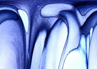 Alkol mürekkebinin sunduğu yüksek kaliteli akış sanatı tasarımcıya modern bir soyut arkaplan sağlar..