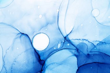 Alkol mürekkebinin sunduğu yüksek kaliteli akış sanatı tasarımcıya modern bir soyut arkaplan sağlar..