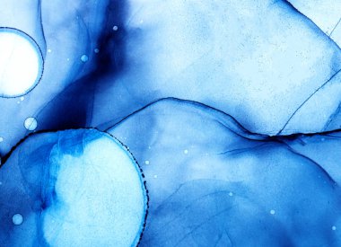 Alkol mürekkebinin sunduğu yüksek kaliteli akış sanatı tasarımcıya modern bir soyut arkaplan sağlar..